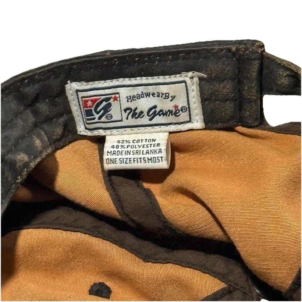 The Game US Marine Corps 1775 Strapback Hat Vintage Brown Dad Cap Mens OSFM